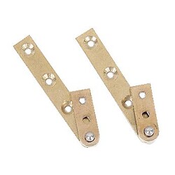 Pivots droits - laiton poli longueur 80 mm