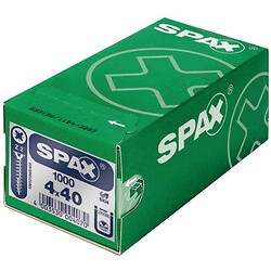 Vis à bois aggloméré tête fraisée emp pozidriv acier zingué blanc entièrement filetées Wirox, Ø 3 mm, L 35 mm, bte 1000