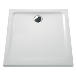 Receveur céramique Arkitekt 80x80x5,5 pour bonde Ø 90