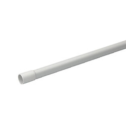 Tube GT Mureva 3321 PVC tulipé Ø 20 mm longueur 3 mètres gris