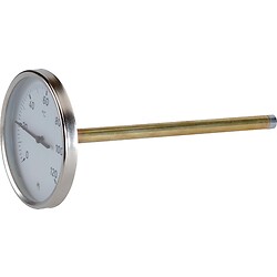 Thermomètre horizontal Ø 100 avec plongeur