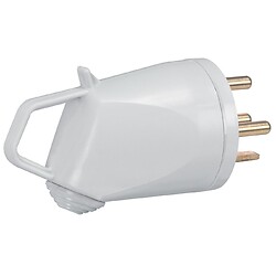 Fiche électrique mâle Plexo 20A 3P+N+T IP44/IK08 à poignée avec sortie latérale gris