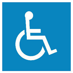 Sticker de sol extérieur parking handicapé