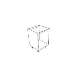 Caisson de cuisine sous évier - hauteur 780 mm / profondeur 580 mm / largeur 1200 mm - coloris blanc