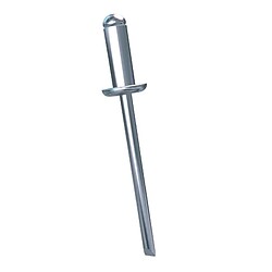 Rivets aveugles tête plate corps et tige inox, diamètre 4 mm, longueur 10 mm, boîte de 1000 rivets
