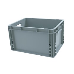 Bac de manutention polypropylène gerbable norme Europe - 20L - charge maxi 20Kg fond lisse 300x400x230