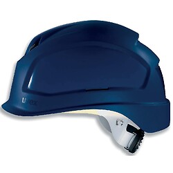 Casque uvex pheos B-S-WR, visière courte, ajustement par crémaillère, bleu