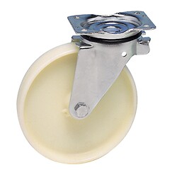 Roulette pivotante sur platine bandage polyamide pour charges lourdes - Maxiroll