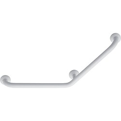 Barre d'angle 135° à 3 points en aluminium blanc