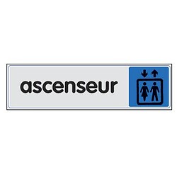 Plaquette signalétique plexiglas de couleur ascenseur