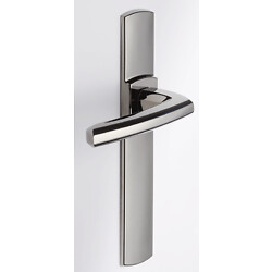 Béquille double sur plaque ligne Scult entraxe 195 mm Diamant Noir bec-de-cane