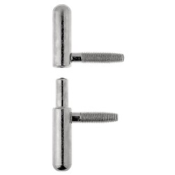 Ensembles fiches complètes mâles + femelles noeud plat Ø 13 mm pour menuiserie bois 085 avec butée à bille boîte de 10