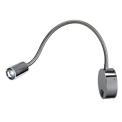 Applique à flexible orientable Dio Flex Plate LED 1,9 W 3000 K gris