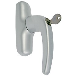 Crémones Néfer à clé 1 fourche entraxes 84-104 mm pour OB inversé finition noir RAL 9005 satiné en boîte de 10