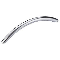 Poignée anse entraxe 128 mm diamètre 10 mm acier finition nikelé mat