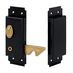Serrure de porte coulissante en applique verticale à mentonnet Bec-de-cane à condamnation 395 main droite