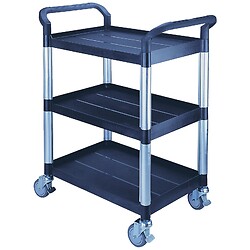 Servante chariot 3 plateaux plastiques 250 kg