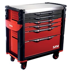 Servante XL 6 tiroirs + plateau inox