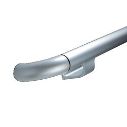 Profil aluminium Bio Form 40 pour main courante - avec pare-close - longueur 4 m - finition anodisé