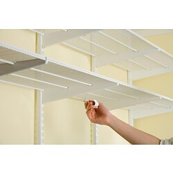Support tube de penderie pour crémaillères et consoles - Système suspendu