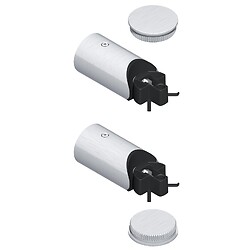 Kit support droit + bouchon pour Diva XX inox intérieur perçé 7692