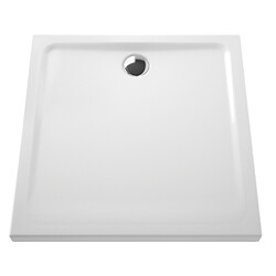 Receveur céramique Arkitekt 90x90x5,5 cm pour bonde Ø 90