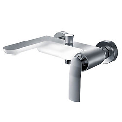 Mitigeur bain/douche Addict White chrome/blanc laqué