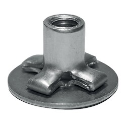 Écrous à sertir multi-serrage acier Gofix Étoilé Acpe étoilé en partie arrière tête plate filetage M6 boîte 200 pièces
