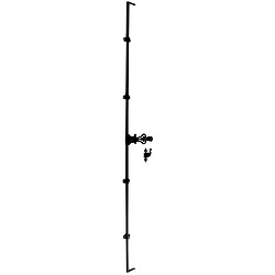 Tringle rond plein Ø 14 mm 2500 mm pour espagnolette EVU traitement phorétique noir