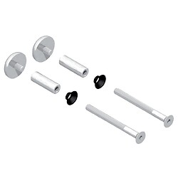 Kit de fixation traversant pour poignées Diva XI et X à assembler, pour une poignée en montage simple
