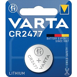 Pile électronique lithium Varta 3V CR 2477