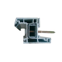 Vis de pose de Menuiserie PVC renforcée sur maçonnerie, 6x100 mm, filet de 45 mm, boîte de 100 pièces
