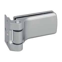 Ensemble multi-feuillure pour porte de cloison sur huisserie aluminium - 4203 finition chromé mat - sachet de 2
