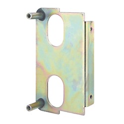Plaque de fixation à souder pour serrure Verticale zingué bichromaté