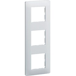 Plaque blanche 3 postes Essensya