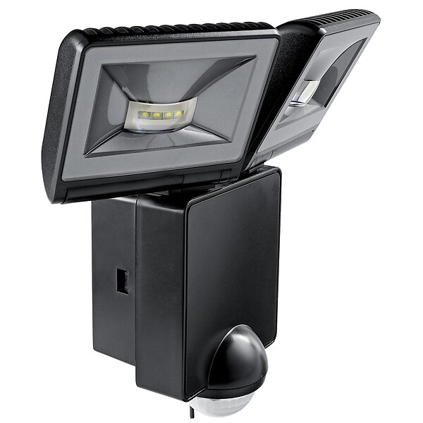Projecteur extérieur LED avec détecteur de mouvement LUXA 102140 16W noir -  Le Temps des Travaux