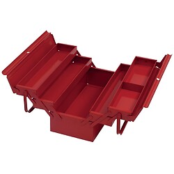 Boite à outils 5 compartiments en tôle 430 x 200 x 200 mm