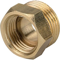 Mamelon laiton réduit femelle M50x60 F26x34 - finition brut