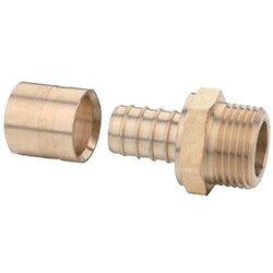 Raccord à glissement PER diamètre 16 Rebun mâle à visser 3/8" (12x17)