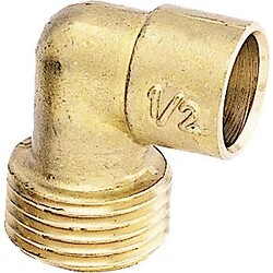 Coude fer cuivre 92 GCU diamètre 14 mâle 12x17 (3/8")
