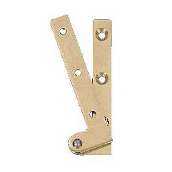 Pivots coudés avec doubles lames - laiton poli longueur 80 mm droite