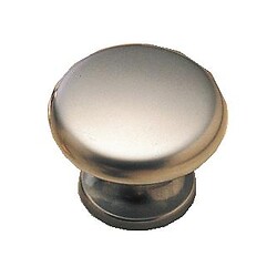 Bouton rond Ø 30 mm zamak finition nickelé brossé - 8702