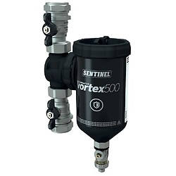Filtre Eliminator Vortex 500 pour une filtration puissante en installation moyenne ,compact, débit 50l/min raccords 28mm