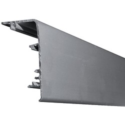 Cache-rail aluminium pour vantail de 80 kg - Série Expert porte verre 8-10 ou 12 mm