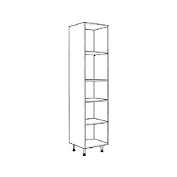 Caisson de cuisine armoire - hauteur 2004 mm / profondeur 580 mm / largeur 400 mm - coloris blanc