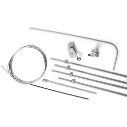 Ferme imposte à câble type Bravo kit liaison 3 m gris