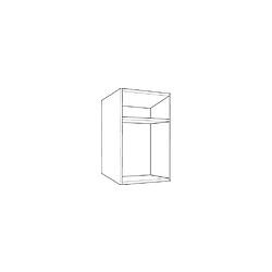 Caisson de cuisine haut micro-ondes - hauteur 624 / profondeur 330 mm / largeur 600 mm - coloris blanc