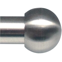 Embouts d'extrémité diamètre 28 mm finition nickel mat style Boule ligne Tendance
