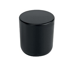 Bouton zamak rond Mini 8161 - 25 mm - finition noir