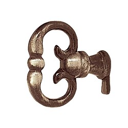 Anneau fausse clé anglaise - en zamak finition laitonné vieilli - 28 x 32 mm